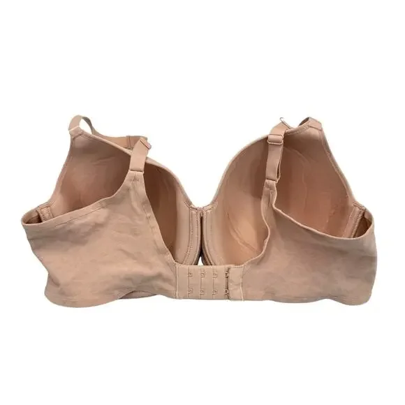 Chantelle 36DD Floral Print Underwire Padded Pale Pink T-Shirt Bra - Picture 2 of 4